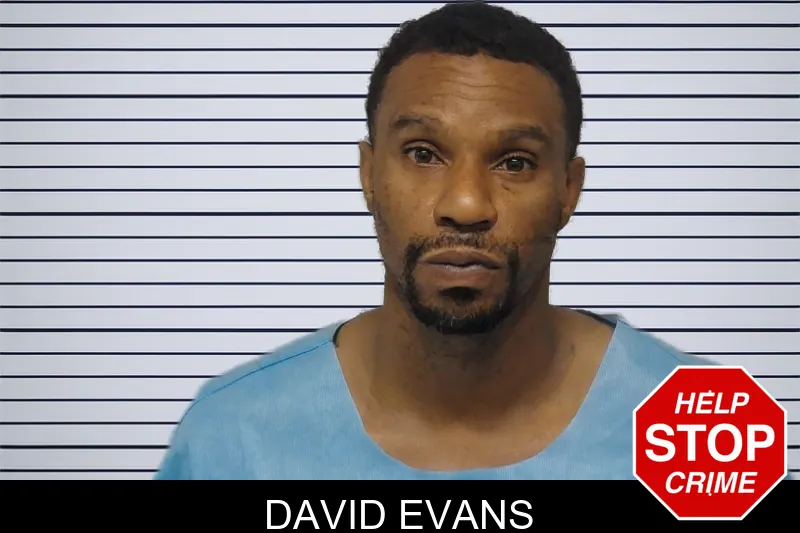 David Evans mugshot