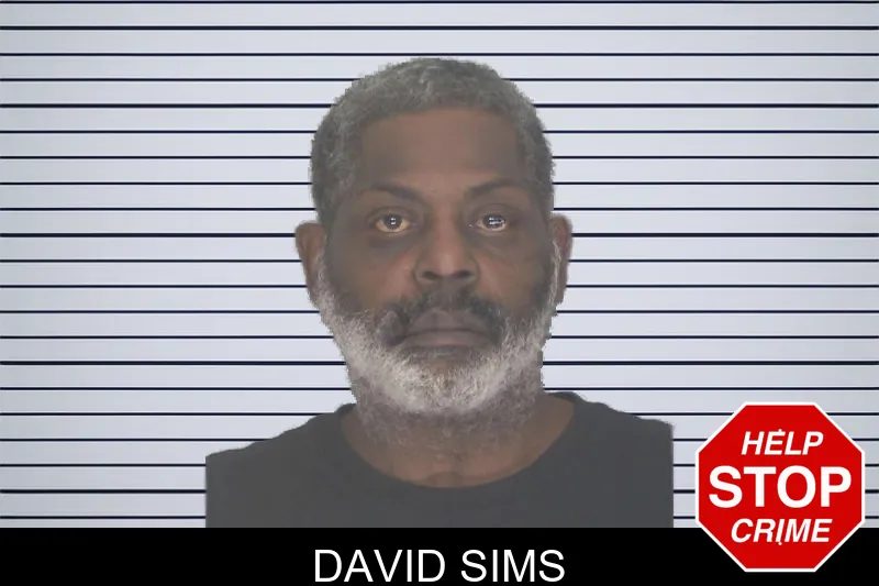 David Sims mugshot