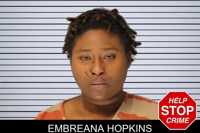 Embreana Hopkins mugshot – Hall County , Georgia Embreana Hopkins mugshot
