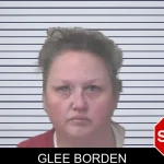 Glee Borden mugshot