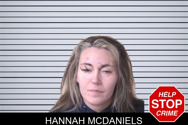 Hannah McDaniels mugshot