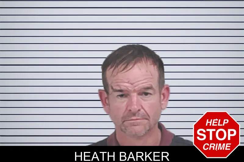 Heath Barker mugshot
