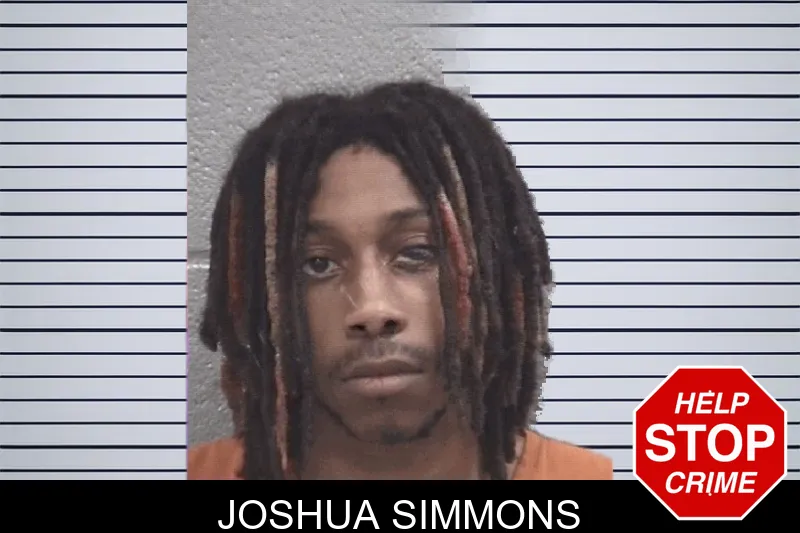 Joshua Simmons mugshot