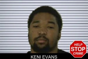 Keni Evans mugshot