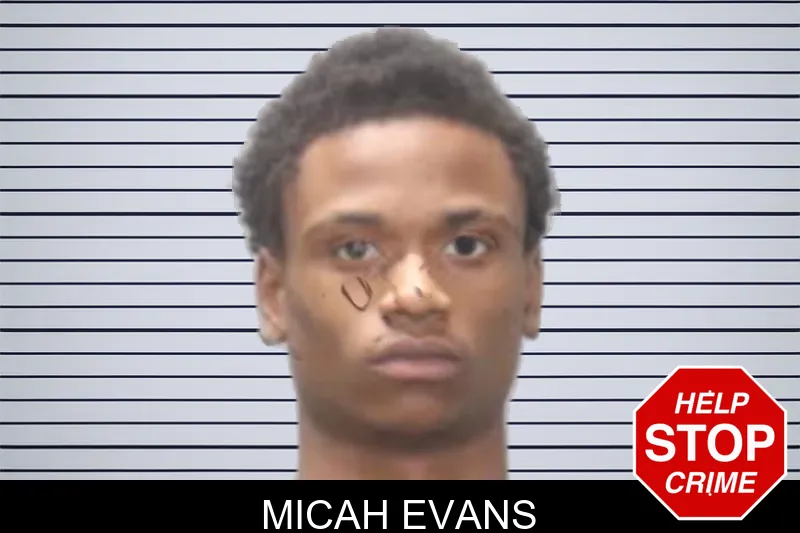 Micah Evans mugshot