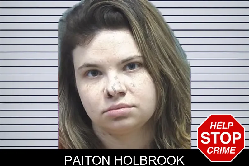 Paiton Holbrook mugshot