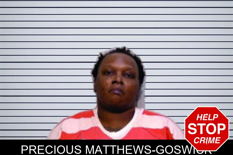 Precious Matthews-goswick mugshot