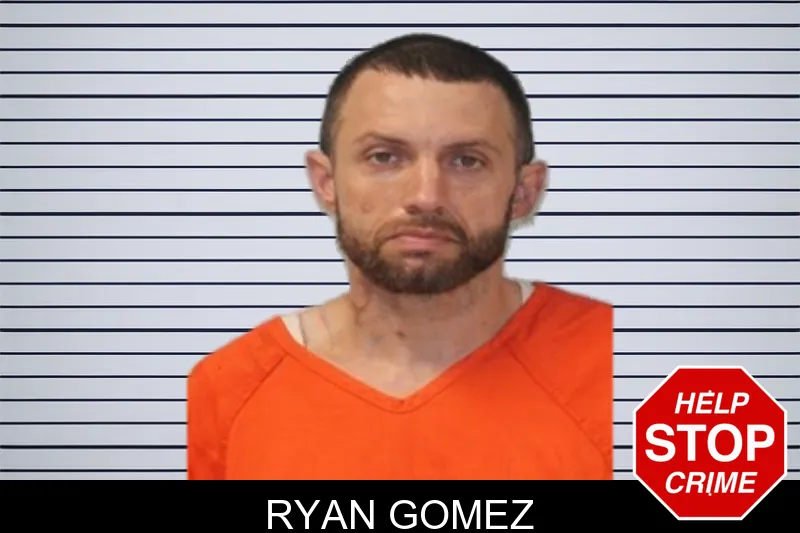 Ryan Gomez mugshot