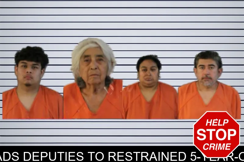 Search for runaway child leads deputies to restrained 5-year-old inside north Georgia home mugshot