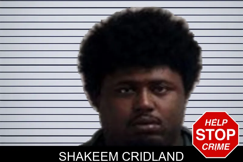 Shakeem Cridland mugshot