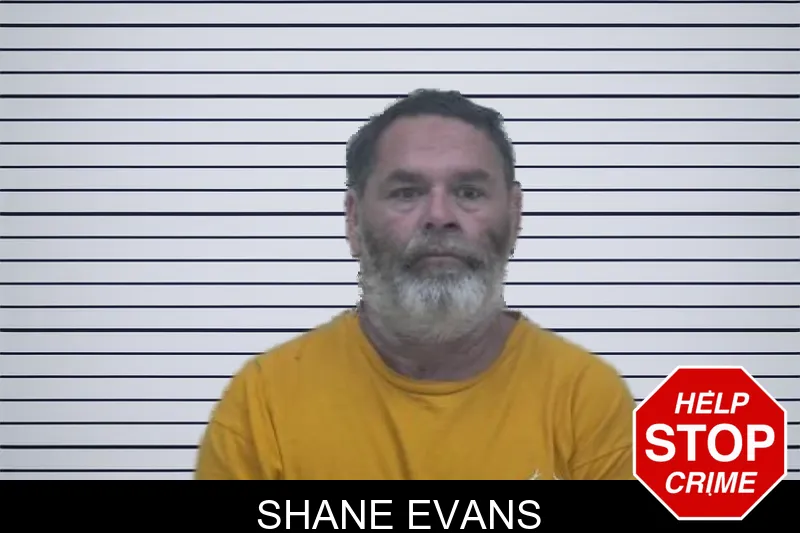 Shane Evans mugshot