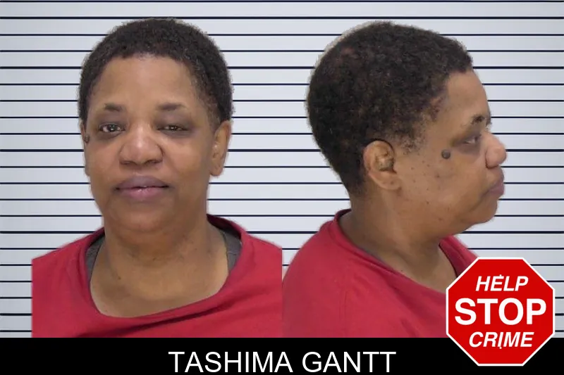 Tashima Gantt mugshot