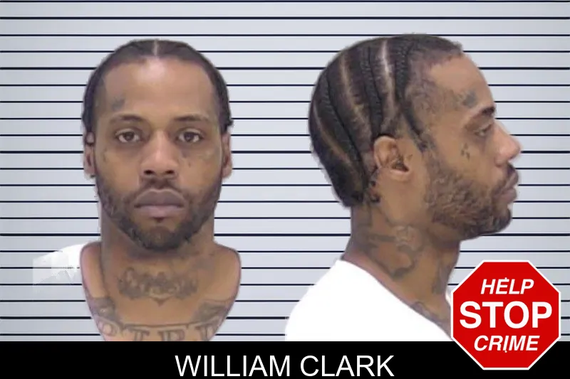 William Clark mugshot
