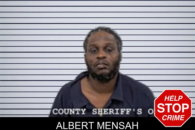 Albert Mensah mugshot