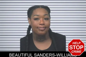 Beautiful Sanders-Williams mugshot