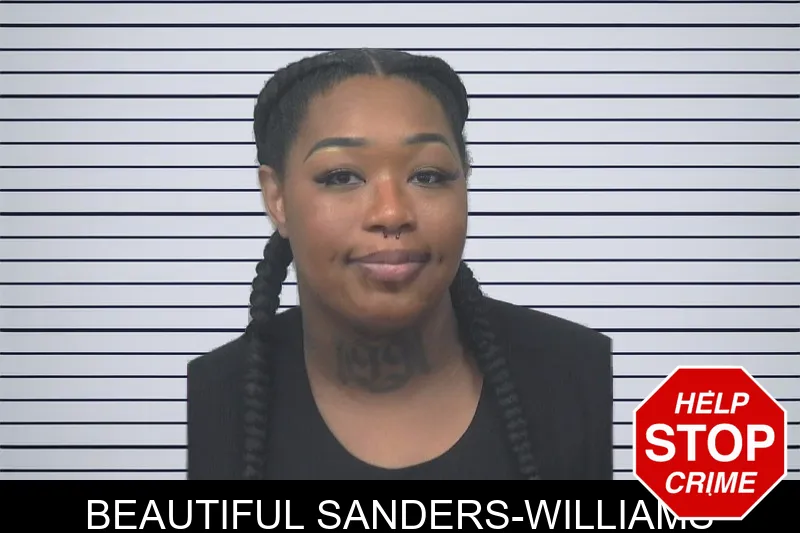 Beautiful Sanders-Williams mugshot