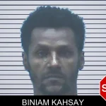 Biniam Kahsay mugshot