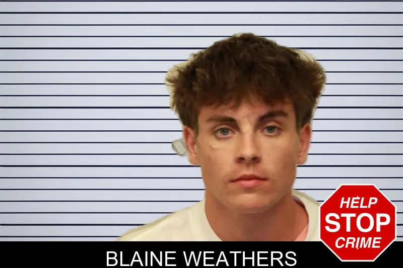 Blaine Weathers mugshot