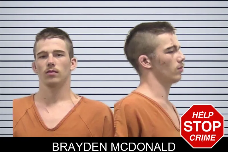 Brayden McDonald mugshot