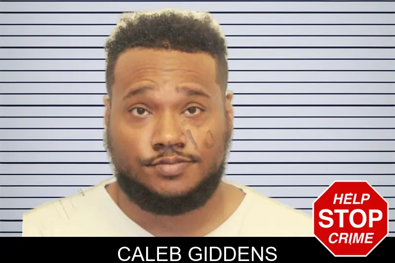 Caleb Giddens mugshot