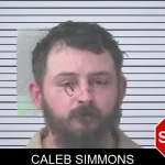 Caleb Simmons mugshot