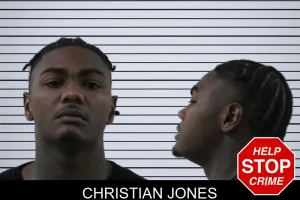 Christian Jones mugshot