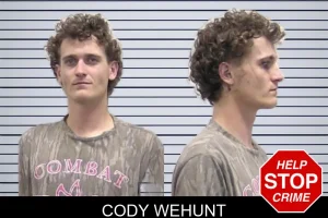 Cody Wehunt mugshot