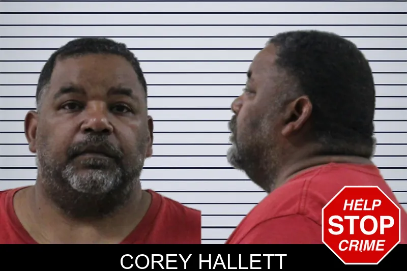 Corey Hallett mugshot