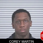 Corey Martin mugshot