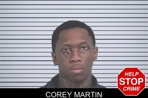 Corey Martin mugshot
