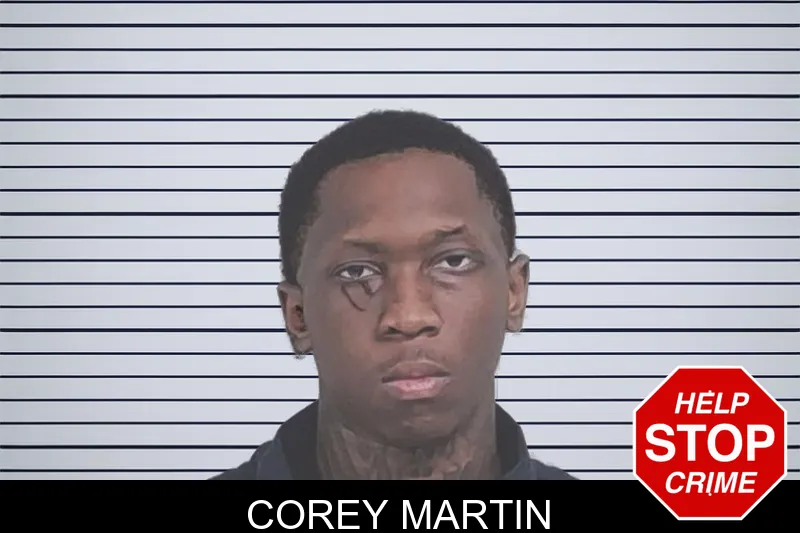 Corey Martin mugshot