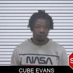 Cube Evans mugshot