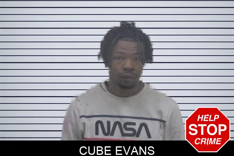 Cube Evans mugshot