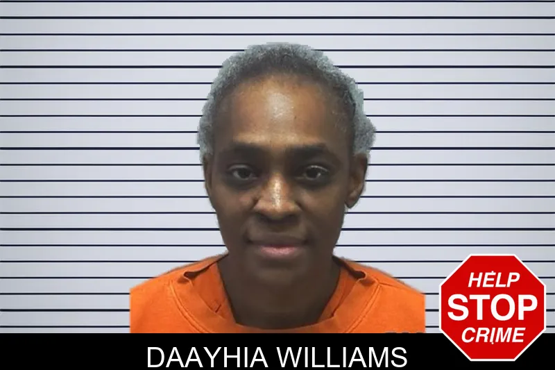 Daayhia Williams mugshot