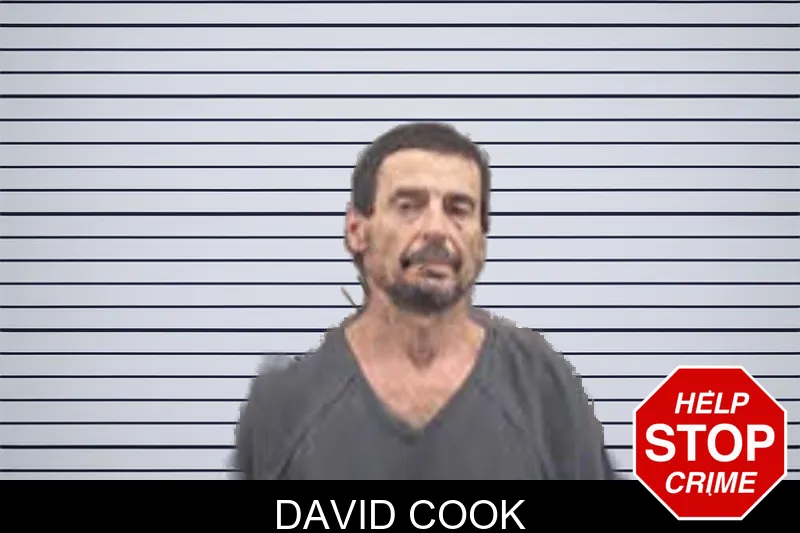 David Cook mugshot