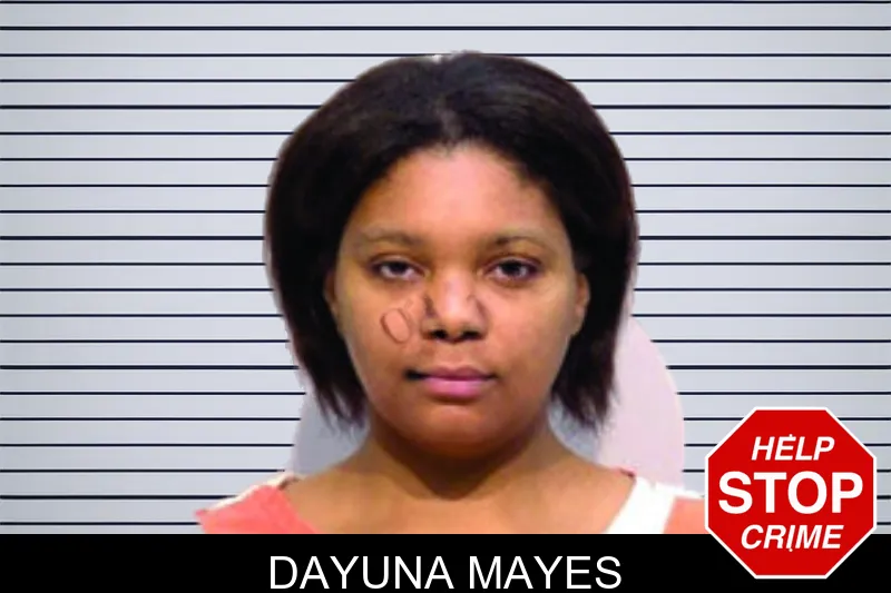 Dayuna Mayes mugshot – Bartow County , Georgia Dayuna Mayes mugshot
