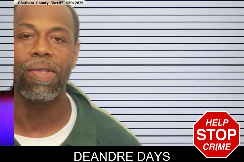 DeAndre Days mugshot – Chatham County , Georgia DeAndre Days mugshot
