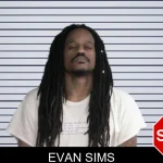 Evan Sims mugshot