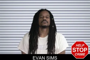 Evan Sims mugshot