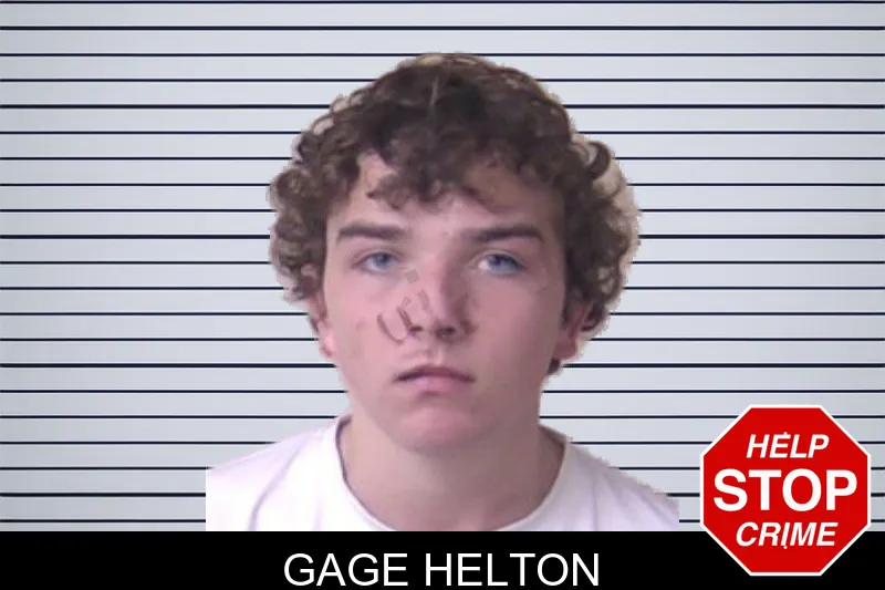 Gage Helton mugshot