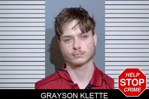 Grayson Klette mugshot