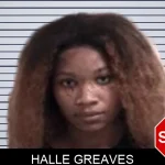 Halle Greaves mugshot