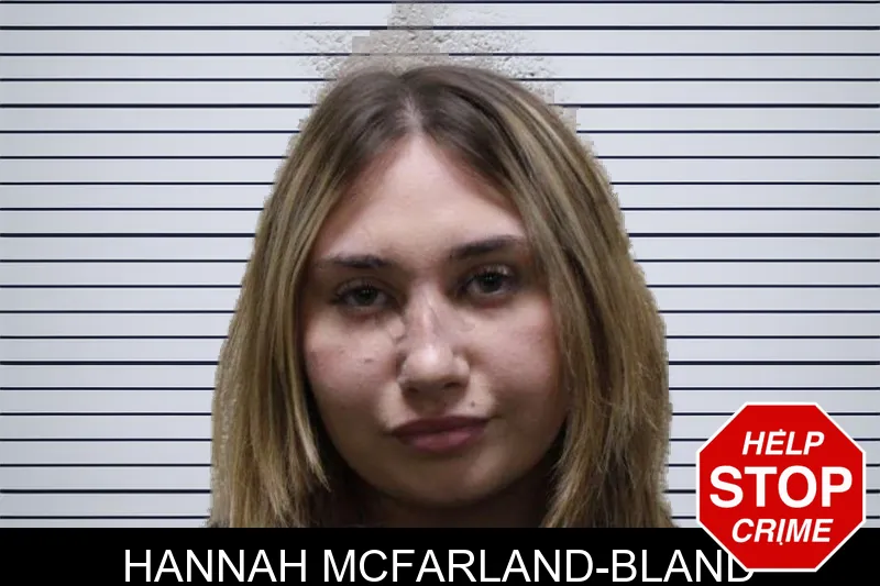 Hannah McFarland-Bland mugshot