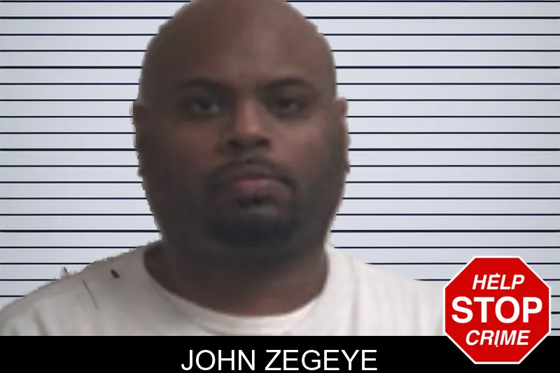 John Zegeye mugshot