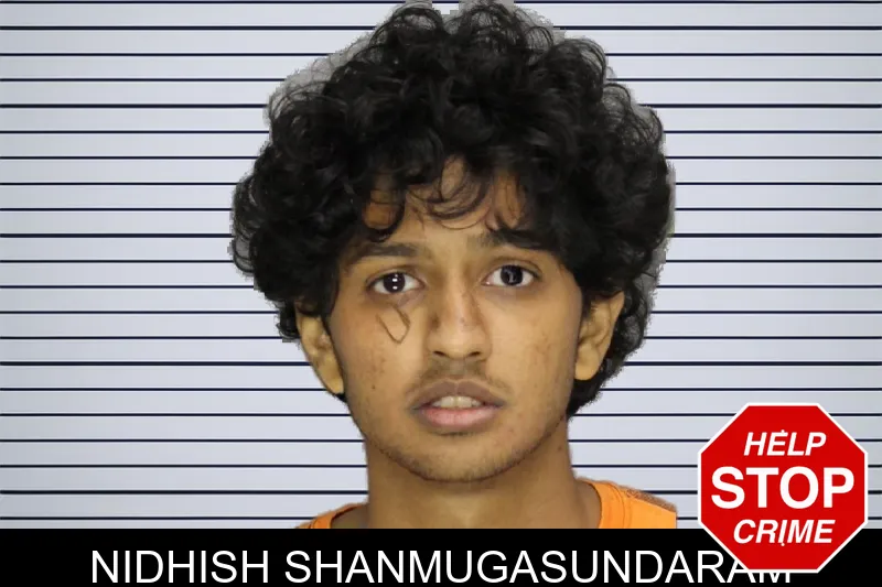 Nidhish Shanmugasundaram mugshot