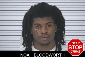 Noah Bloodworth mugshot