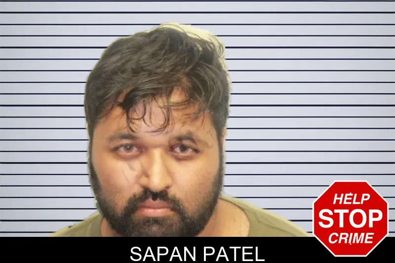 Sapan Patel mugshot