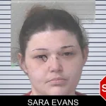 Sara Evans mugshot