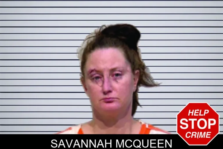Savannah McQueen mugshot – Bartow County , Georgia Savannah McQueen