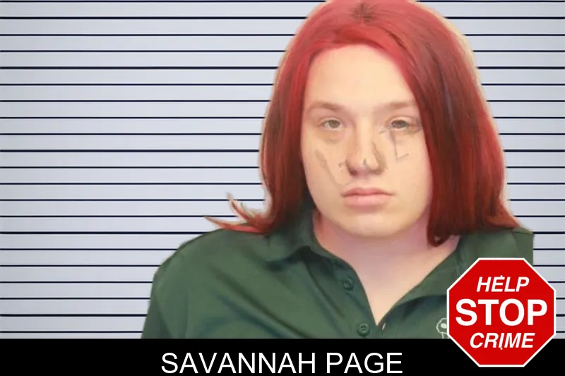 Savannah Page mugshot